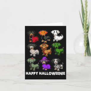 Happy Halloweenie Dachshund Dachshund Halloween Gi Card