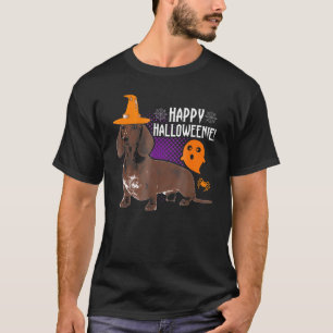 Happy Halloweenie Dachshund Halloween T-Shirt