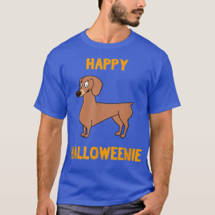 Happy Halloweenie   Dachshund Halloween Weiner Dog T-Shirt