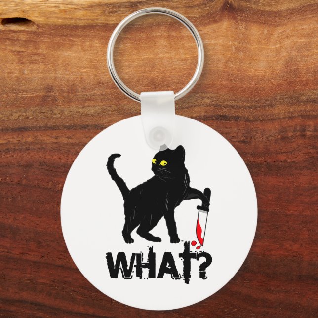 Happy Halloweenie Dachshund Wiener Dog Halloween  Key Ring (Front)