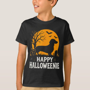 Happy Halloweenie Funny Dachshund Dog Halloween T-Shirt