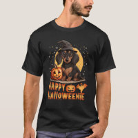 Happy Halloweenie Funny Dachshund Halloween 2024 W
