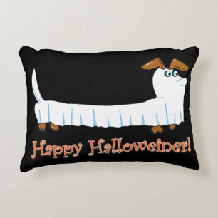 Happy Halloweiner Dachshund Decorative Cushion