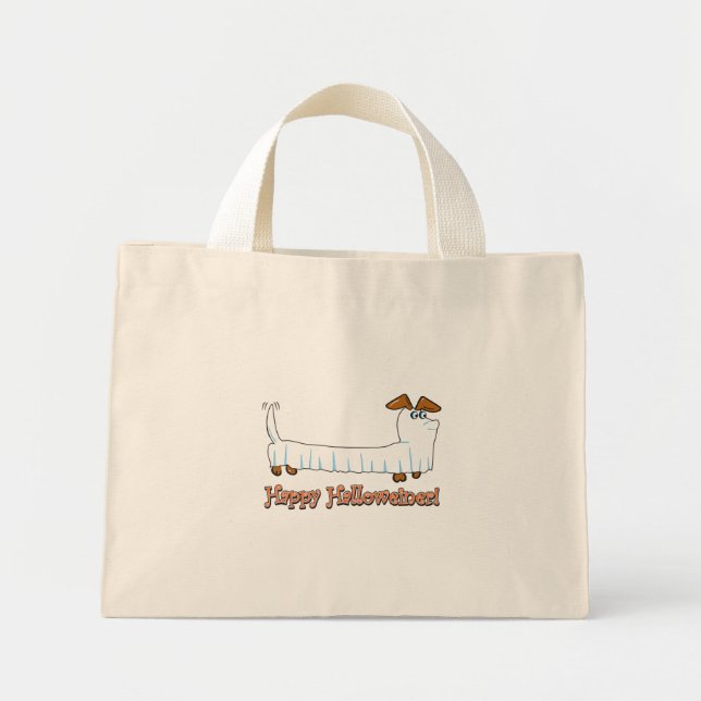 Happy Halloweiner Dachshund Mini Tote Bag (Front)