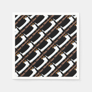 Happy Halloweiner Dachshund Napkin
