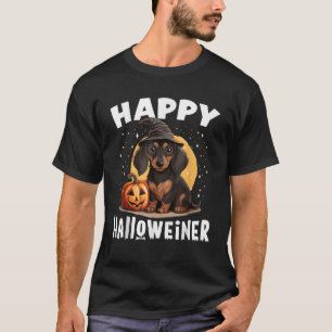 Happy Halloweiner Funny Halloween Costume Dachshun T-Shirt