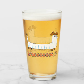 Happy halloweiner glass