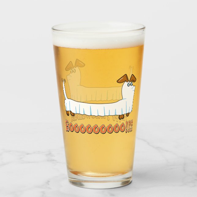 Happy halloweiner glass (Front Filled)