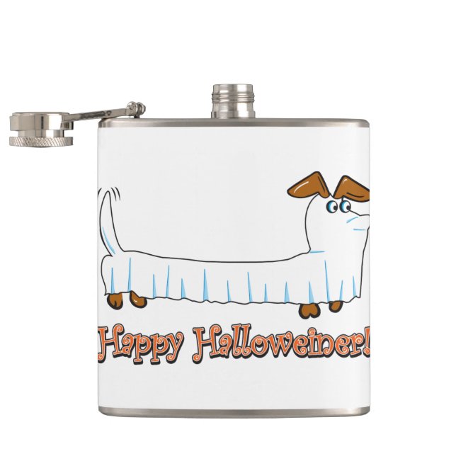 Happy-Halloweiner Hip Flask (Opened)