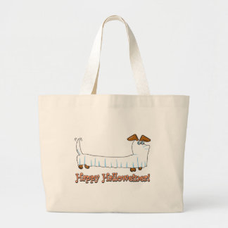 Happy Halloweiner Large Tote Bag