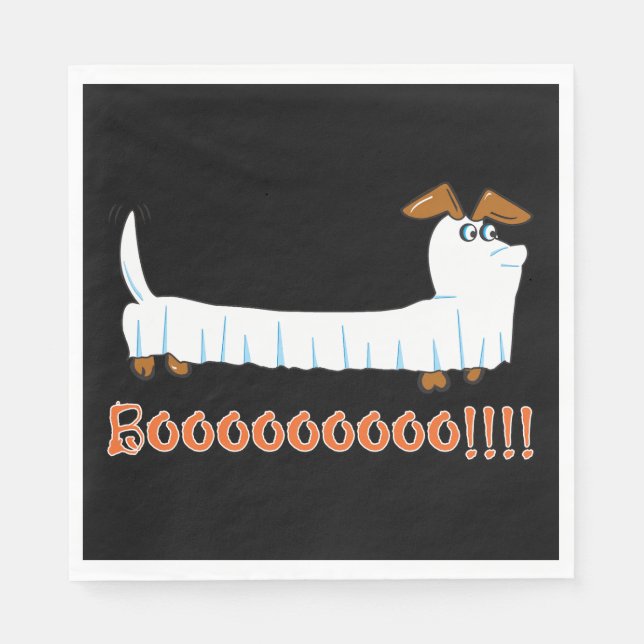 Happy Halloweiner Napkin (Front)