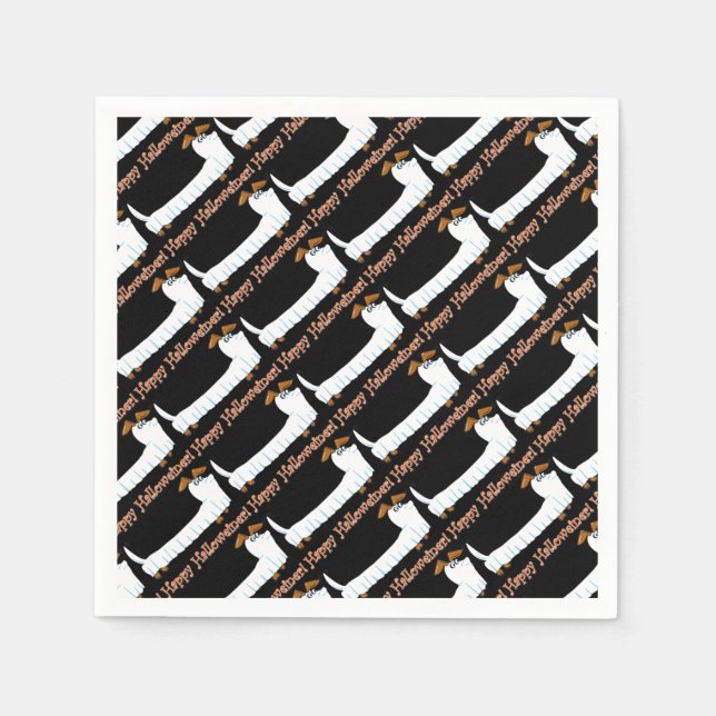 Happy-Halloweiner Napkin (Front)