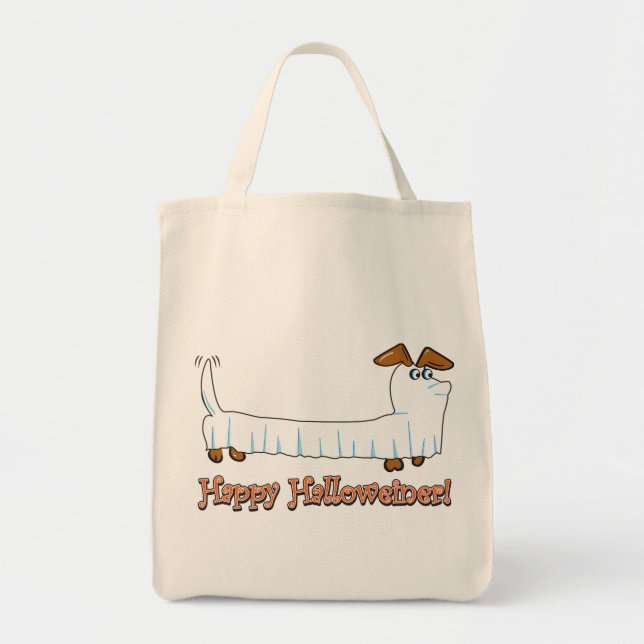 Happy-Halloweiner Tote Bag (Front)
