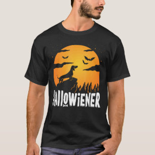 Happy Hallowiener  Dachshund Halloween Weiner Dog  T-Shirt