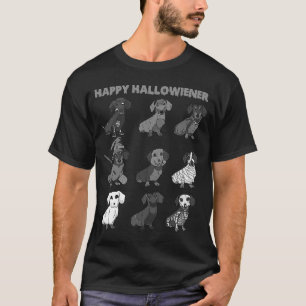 Happy Hallowiener  Halloween Daschund Weiner Dog T-Shirt