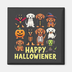 Happy Hallowiener Spooky Halloween Dog Weiner  Magnet