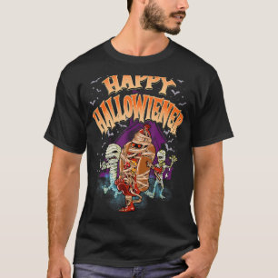 Happy Hallowiener Wiener in Mummy Costume Wiener T-Shirt