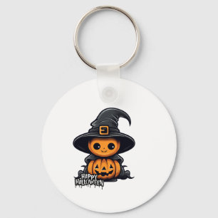 Happy hallowin key ring