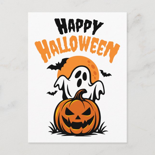 Happy Hallween Postcard (Front)