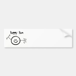 Happy Ham Bumper Sticker - Customise it!