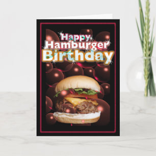 Happy Hamburger Birthday by Valxart Card