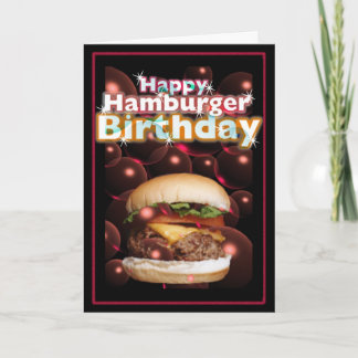 Happy Hamburger Birthday by Valxart Card