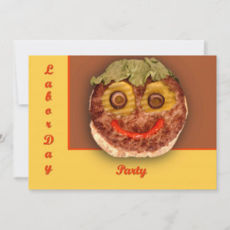 Happy Hamburger Invitation