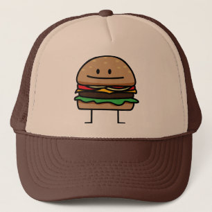 Happy Hamburger Trucker Hat