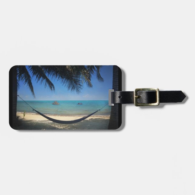 Happy Hammock Luggage Tag (Front Horizontal)
