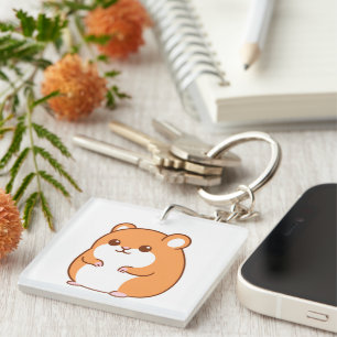 Happy Hamster Keychain