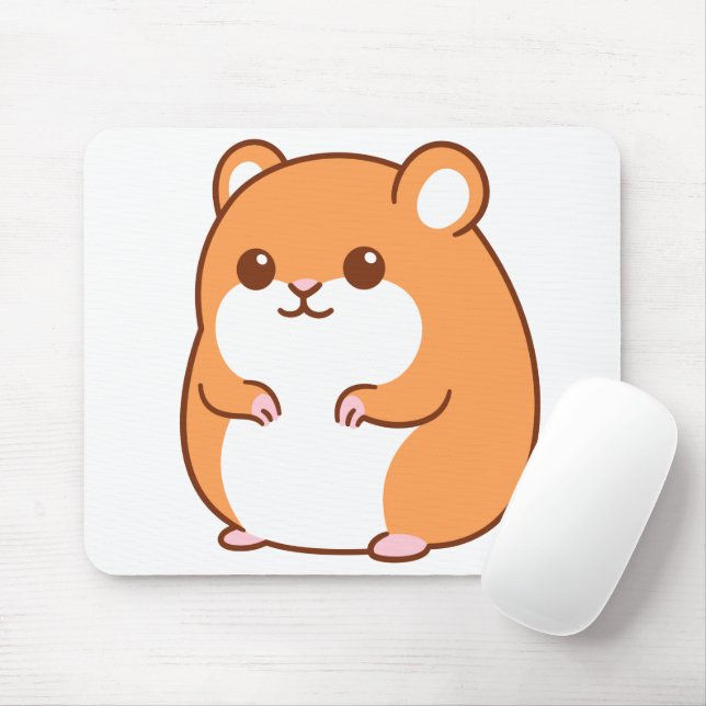 Happy Hamster Mouse Pad (With Mouse)