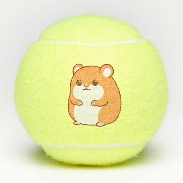 Happy Hamster Tennis Balls (Front)