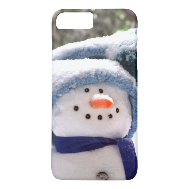 Happy Handmade Snowman iPhone 7 Case (Back)