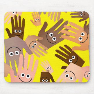 Happy Hands Wallpaper Mouse Mat