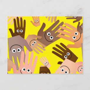 Happy Hands Wallpaper Postcard
