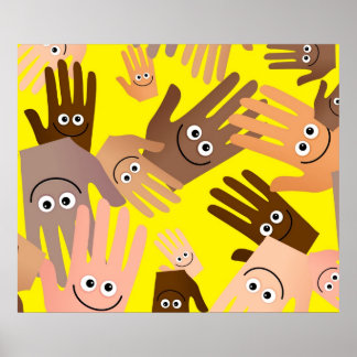 Happy Hands Wallpaper Poster