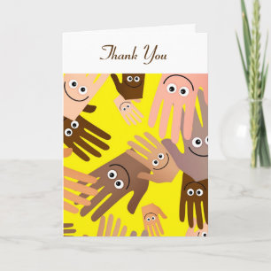 Happy Hands Wallpaper, Thank You Card