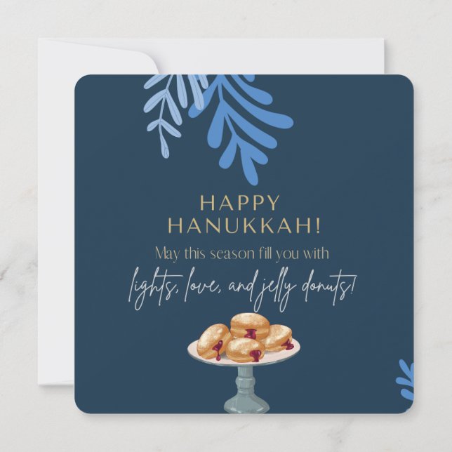 Happy Hannukah Invitation (Back)