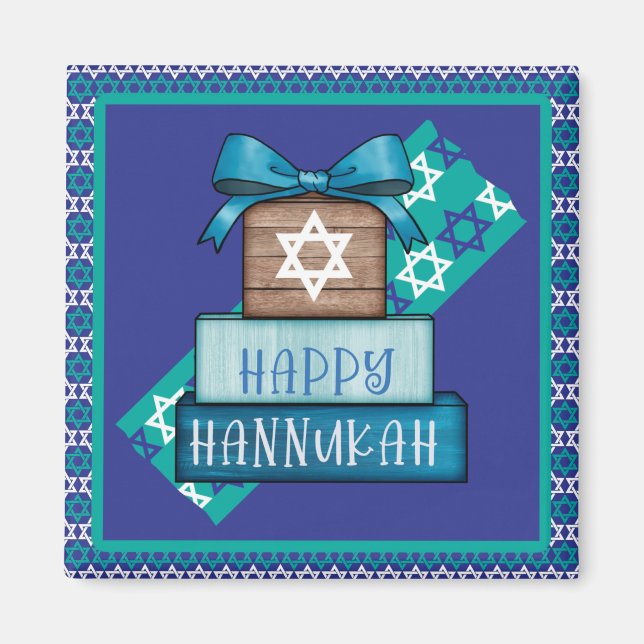 Happy Hannukah Magnet (Front)