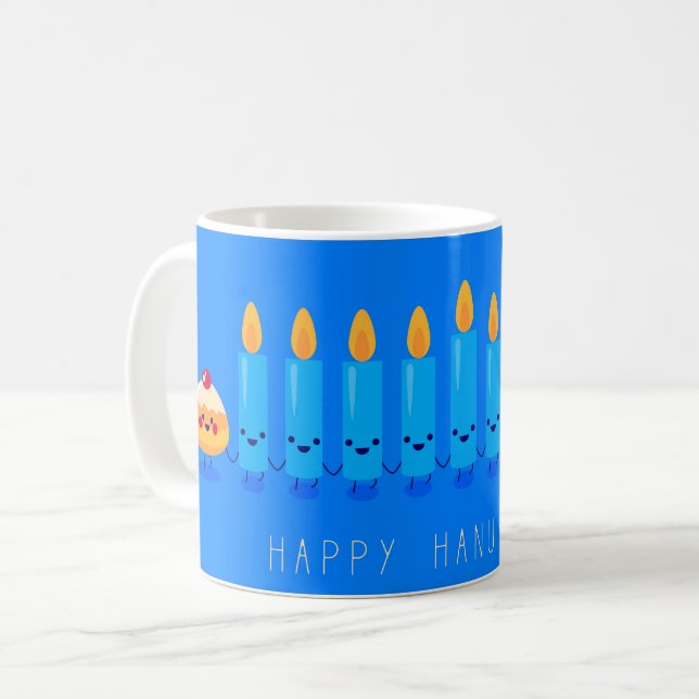 Happy Hannukah Mug (Front Left)