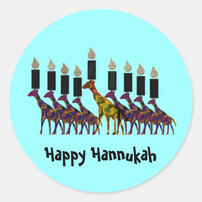 Happy Hannukah Stickers (Front)