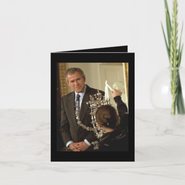 Happy Hanukah from George W. Bush Holiday Card (Front)