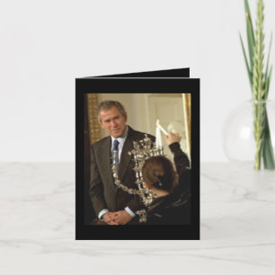 Happy Hanukah from George W. Bush Holiday Card