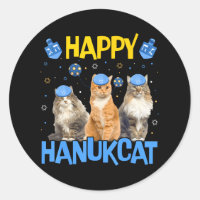 Happy Hanukcat Hanukkah Cat Chanukah Jewish Cat