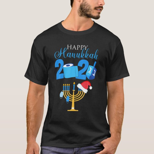 Happy Hanukkah 2020  Hanukkah Jewish Face Mask T-Shirt (Front)