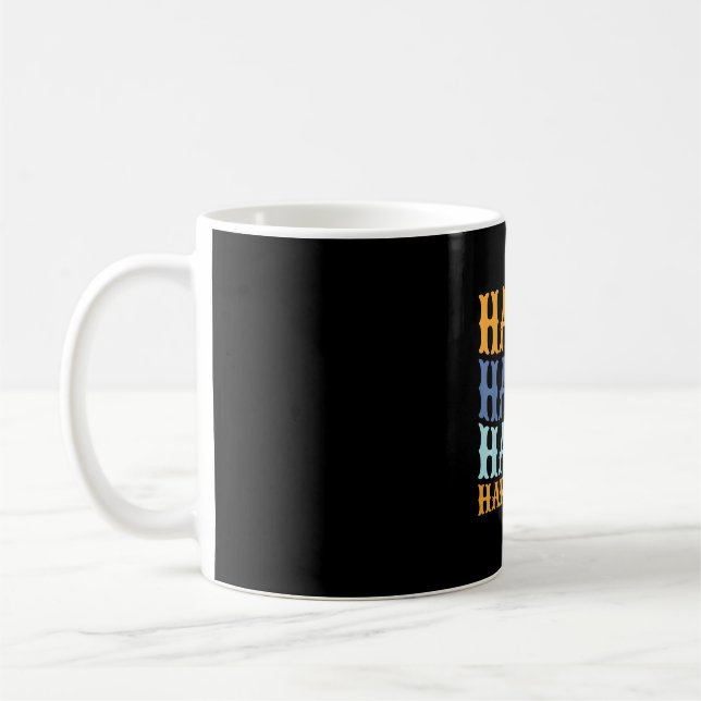 Happy Hanukkah 2022 Chanukah Dreidel Menorah Coffee Mug (Left)