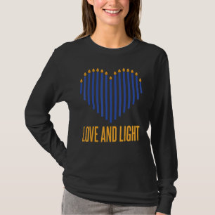 Happy Hanukkah 2022 Chanukah Dreidel Menorah Love  T-Shirt