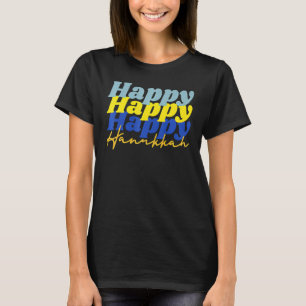 Happy Hanukkah 2022 Chanukah Dreidel Menorah T-Shirt