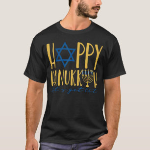 Happy Hanukkah 2022 Let's Get Lit Jewish Menorah C T-Shirt