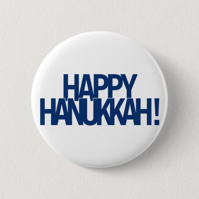 Happy Hanukkah! 6 Cm Round Badge (Front)